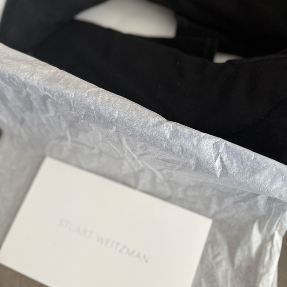 NWT Stuart Weitzman Black Genna City 25 Suede Over-Knee Boot W9/40 - Picture 7 of 12